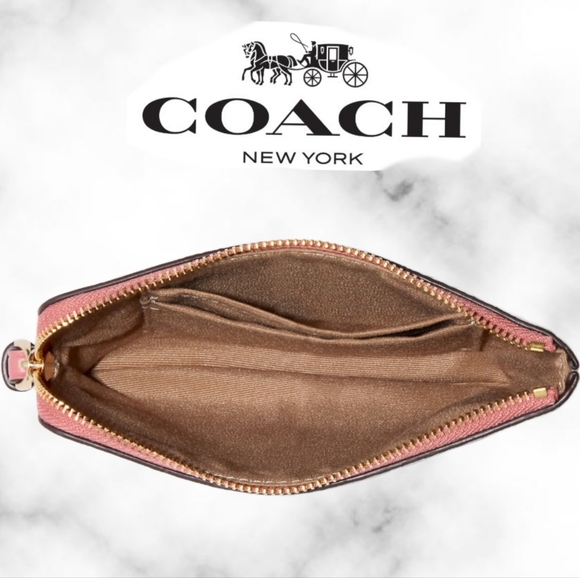 Coach Wristlet In Signature Canvas With Butterfly - Picture 2 of 4